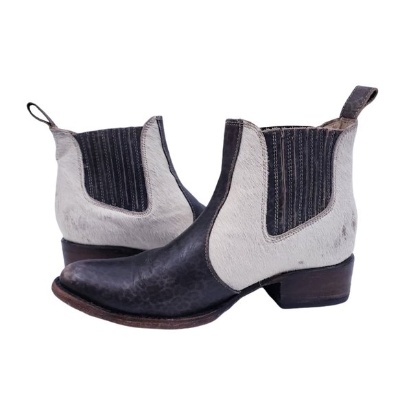 FREEBIRD BY STEVEN LASSO LEOPARD HAIRCALF BOOTIES - Picture 7 of 15